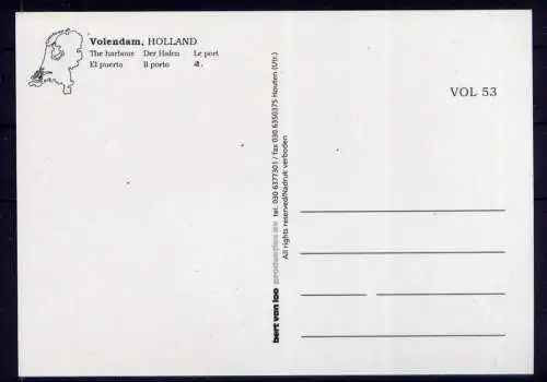 (5543) Volendam  - unbeschrieben / Niederlande Schiffe Hafen Promenade