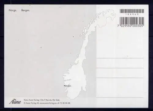 (5546) Bergen  - unbeschrieben / Norwegen Hafen Promenade Schiffe