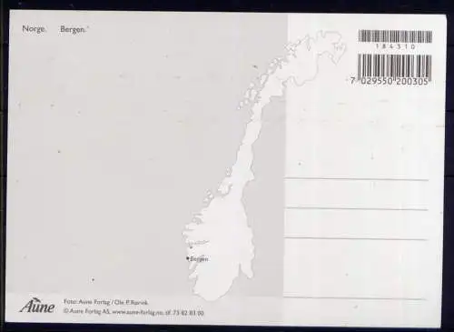 (5548) Bergen  - unbeschrieben / Norwegen Hafen Promenade Schiffe Bahn