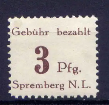 (001) Lokalausgabe Spremberg  Nr.7 A                   *  ungebraucht