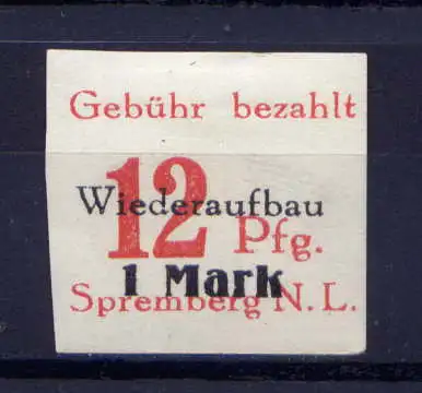 (019) Lokalausgabe Spremberg  Nr.18 B                   *  ungebraucht