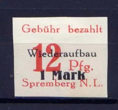 (021) Lokalausgabe Spremberg  Nr.18 B                   *  ungebraucht