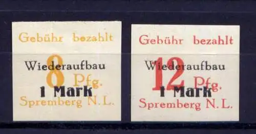 (022) Lokalausgabe Spremberg  Nr.17/8 B                   **  postfrisch