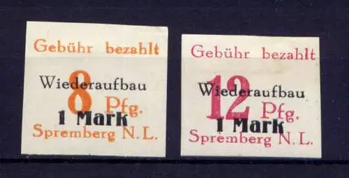 (028) Lokalausgabe Spremberg  Nr.19/20 B                   *  ungebraucht