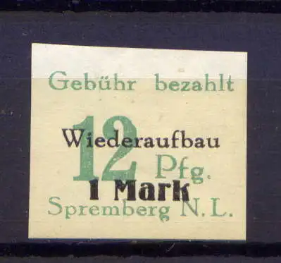 (033) Lokalausgabe Spremberg  Nr.22 B                   *  ungebraucht