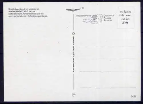 (5559) Freistadt  - unbeschrieben / Österreich Stadtmauer Tor Wappen
