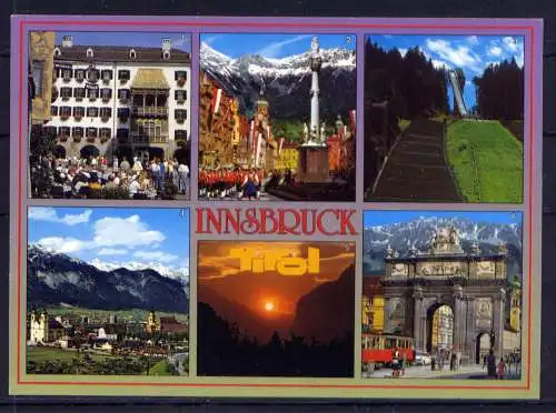 (5573) Innsbruck  - unbeschrieben / Österreich Bergiselstadion Kirche