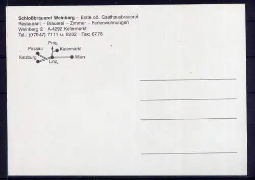 (5579) Kefermarkt  - unbeschrieben / Österreich Schloßbrauerei Weinberg
