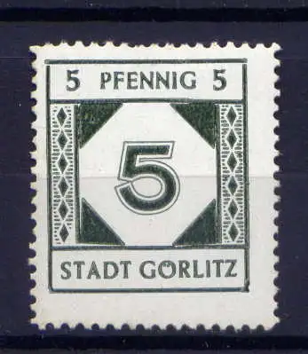 (074) Lokalausgabe Görlitz  Nr.9                    *  ungebraucht