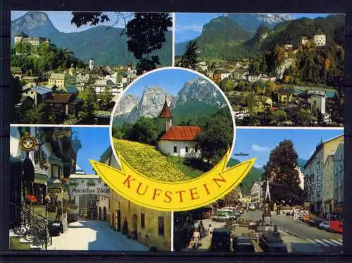 (5582) Kufstein  - unbeschrieben / Österreich Kirche Gaststätte PKW Markt