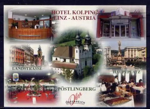 (5585) Linz  - unbeschrieben / Österreich Kirche Hotel Gaststätte