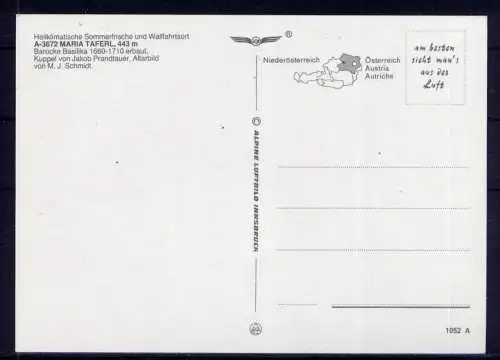(5587) Maria Taferl  - unbeschrieben / Österreich Basilika Wappen Schiff