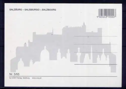 (5595) Salzburg  - unbeschrieben / Österreich Schloß Kutsche Markt Wappen