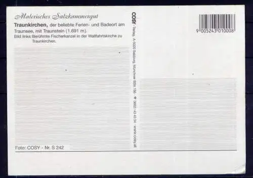 (5600) Traunkirchen  - unbeschrieben / Österreich Schiff Kirche Wolfgangsee 