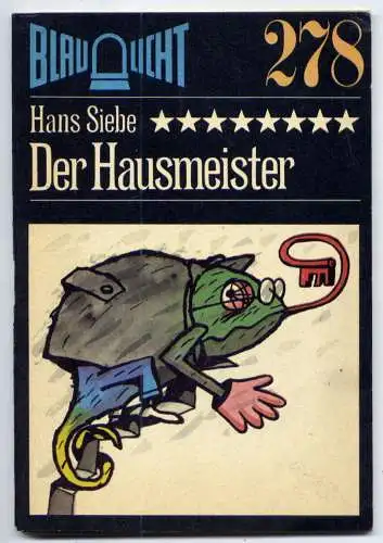 (278) DDR Blaulicht - Nr.278 / Hans Siebe --- Der Hausmeister / Ostalgie Krimi