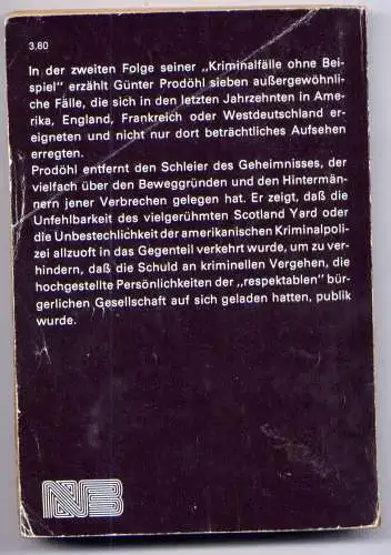 (094) DDR Gunter Prodöhl - Kriminalfälle ohne Beispiel Folge 2 / Ostalgie Krimi Romanheft Paperback