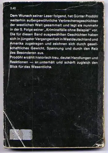 (097) DDR Gunter Prodöhl - Kriminalfälle ohne Beispiel Folge 5 / Ostalgie Krimi Romanheft Paperback