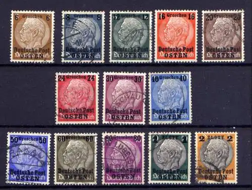 (035) Deutsches Reich Generalgouvernement Nr.1/11        *  ungebraucht und O  gestempelt