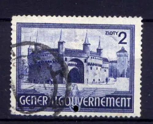 (052) Deutsches Reich Generalgouvernement Nr.63         O  gestempelt