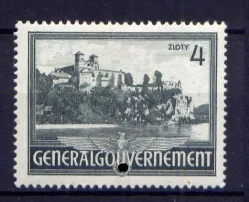 (053) Deutsches Reich Generalgouvernement Nr.64         *  ungebraucht