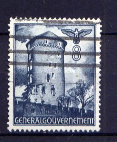 (055) Deutsches Reich Generalgouvernement Nr.66         O  gestempelt