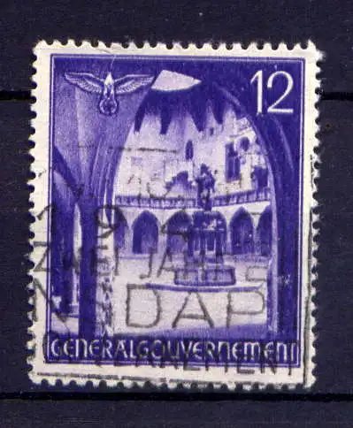 (056) Deutsches Reich Generalgouvernement Nr.67         O  gestempelt
