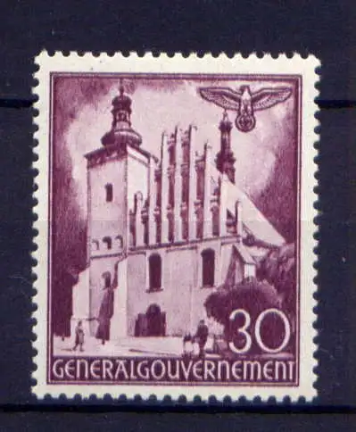 (057) Deutsches Reich Generalgouvernement Nr.68         *  ungebraucht