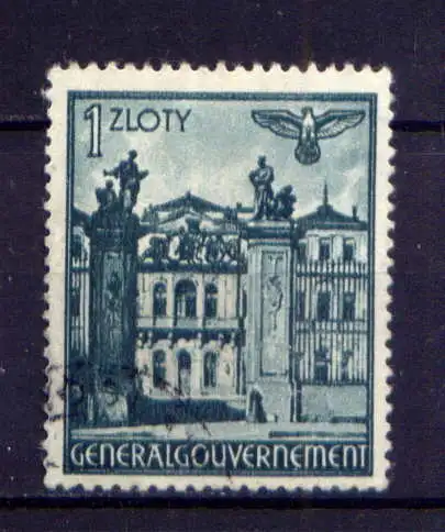 (059) Deutsches Reich Generalgouvernement Nr.70         O  gestempelt