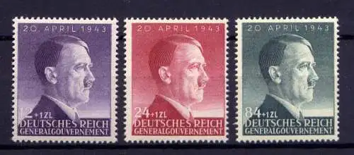(063) Deutsches Reich Generalgouvernement Nr.101/3         *  ungebraucht