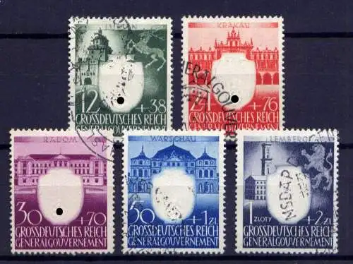 (065) Deutsches Reich Generalgouvernement Nr.105/9         O  gestempelt