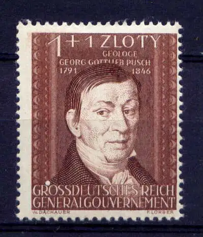 (072) Deutsches Reich Generalgouvernement Nr.123         *  ungebraucht