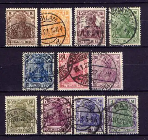 (3945) Deutsches Reich Nr.140/50         O    gestempelt