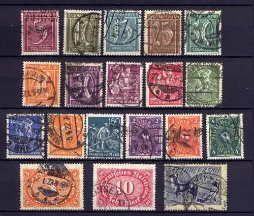 (3960) Deutsches Reich Nr.158/76         O    gestempelt