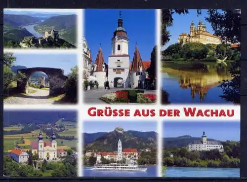 (5608) Wachau  - beschrieben / Österreich Melk Burg Schloß