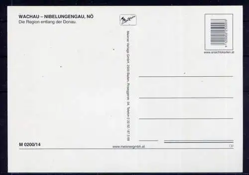 (5609) Wachau  - unbeschrieben / Österreich Melk Burg Schloß Karte