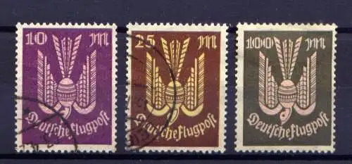 (3987) Deutsches Reich Nr.235/7         O  gestempelt + *  ungebraucht