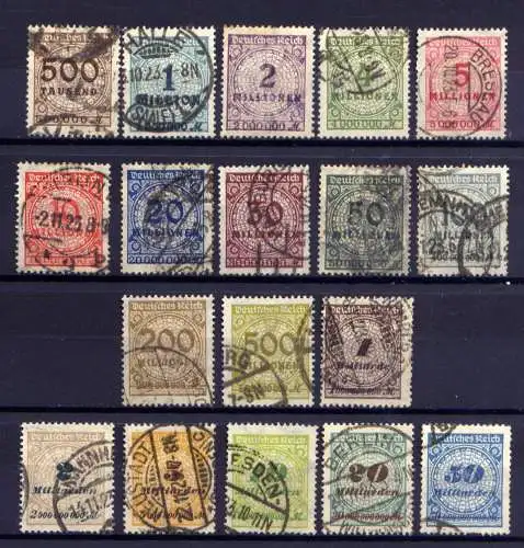 (4008) Deutsches Reich Nr.313/30 A         O  gestempelt + *  ungebraucht