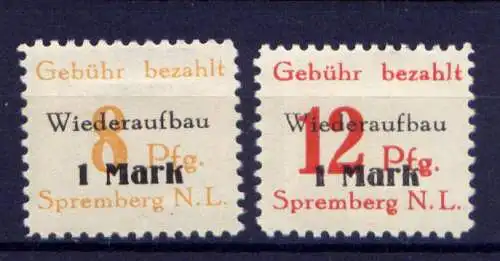 (138) Lokalausgabe Spremberg  Nr.17/8 A                   *  ungebraucht