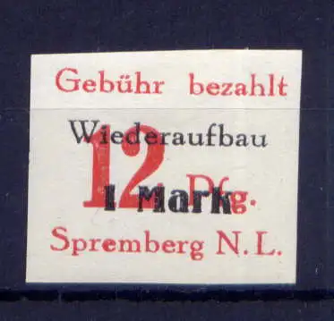 (142) Lokalausgabe Spremberg  Nr.18 B                   *  ungebraucht