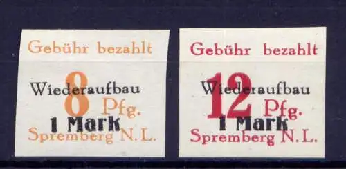 (146) Lokalausgabe Spremberg  Nr.19/20 B                   **  postfrisch