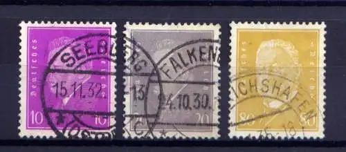 (4044) Deutsches Reich Nr.435/7        O  gestempelt