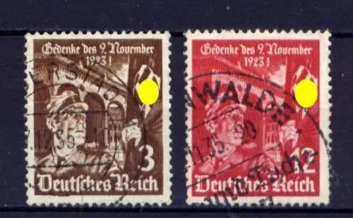 (4090) Deutsches Reich Nr.598/9        O  gestempelt