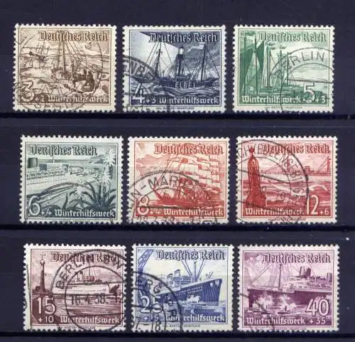 (4110) Deutsches Reich Nr.651/9        O  gestempelt