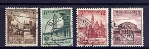 (4120) Deutsches Reich Nr.665/8        O  gestempelt