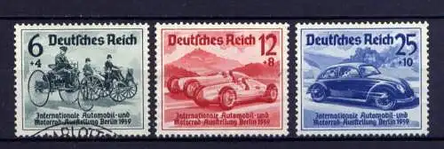 (4136) Deutsches Reich Nr.695/7        O  gestempelt + (*)  ohne Gummierung