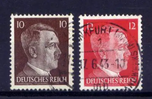 (4206) Deutsches Reich Nr.826/7        O  gestempelt