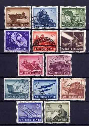 (4246) Deutsches Reich Nr.873/85        O  gestempelt