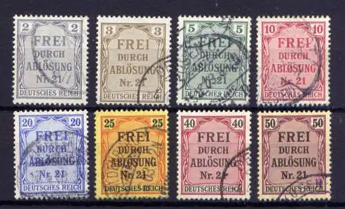 (4259) Deutsches Reich Dienst Nr.1/8        O  gestempelt