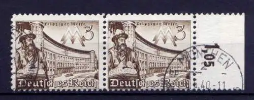 (4337) Deutsches Reich Nr.739 Paar Rand        O  gestempelt