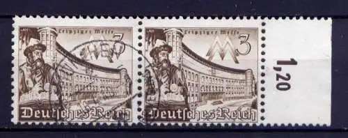 (4338) Deutsches Reich Nr.739 Paar Rand        O  gestempelt